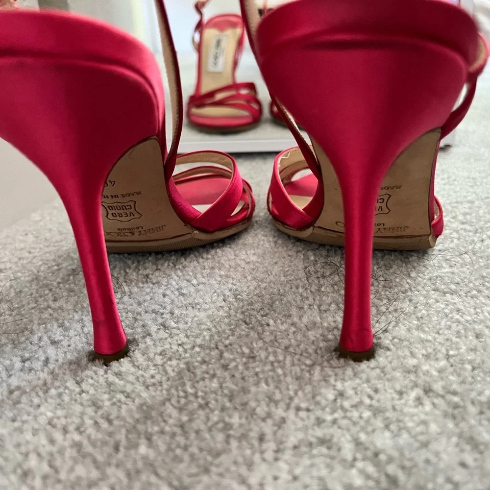 Jimmy Choo Fuchia Sandal heels - Picture 6 of 7